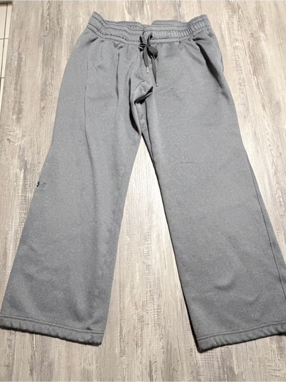 Under Armour Storm ColdGear Men Gray Drawstring Joggers Sweat Pants Medium 32x28